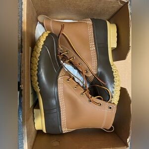 L.L. Bean Women’s Brown and Black Rain Boots size 9